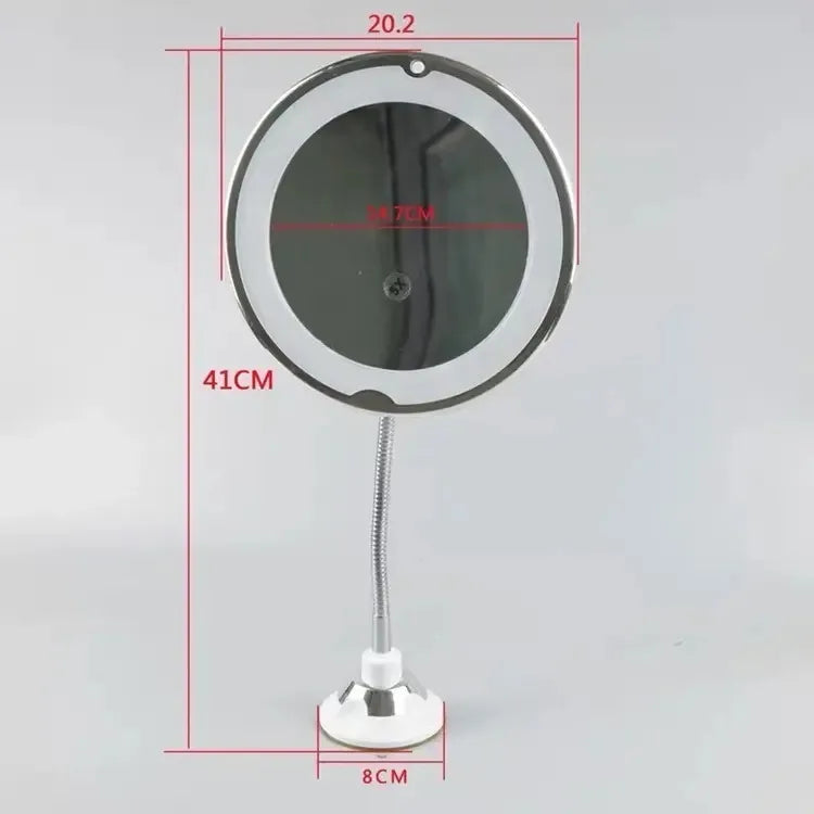 Espejo de maquillaje móvil LED x10