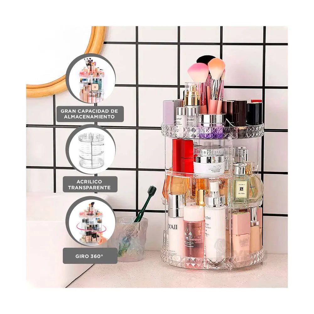 Organizador Maquillaje Giratorio 360°